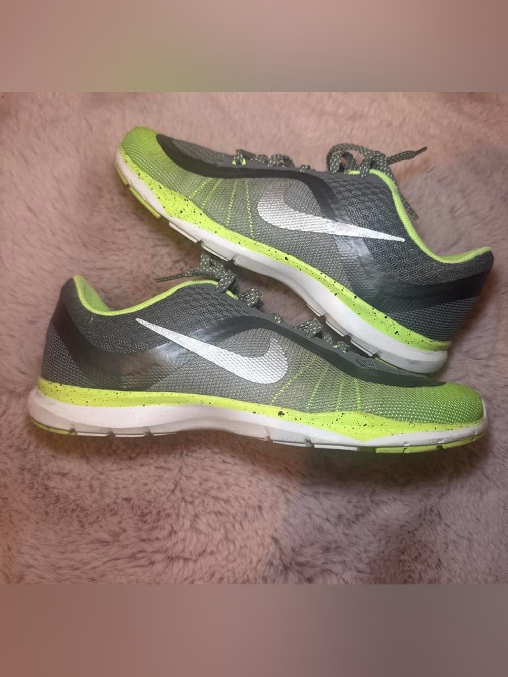 Nike Flex TR6 green & grey training shoes